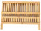 Escurreplatos plegable de madera, 20 rejillas, 2 niveles, escurridor de platos plegable para platos, cuencos y tazas