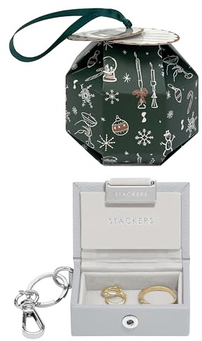 Stackers Kieselgrau Nano Schmuckkästchen Schlüsselanhänger Kugel