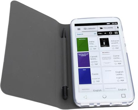 E Book Reader 5, Augenfreundlicher E Reader mit Farb Touchscreen, Integriertem 16 GB ROM, WLAN, Bluetooth FM, Mehreren Unterstützten Dateiformaten