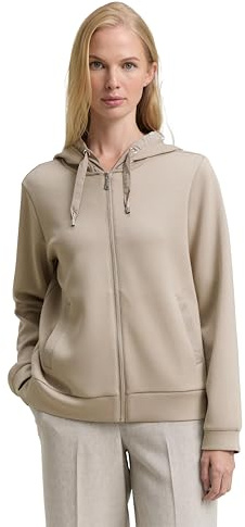 Tom Tailor Damen Hoodie Sweatjacke aus Scuba