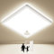 Led Deckenleuchte mit Radar Bewegungsmelder innen - 18W 4000K Weiss Flach Panel Led Deckenlampe Bewegungsmelder Innen Lampe Decke Wandleuchte Wandlampe Sensor Licht für Flur Garage Keller Balkon 22cm