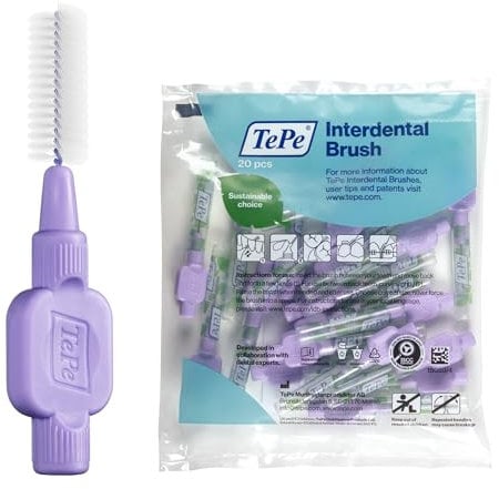 Scovolino TePe, Extra Soft, Viola, 1.1mm/ISO 6, 20pz, rimozione placca, pulizia interdentale efficace, per spazi larghi