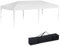 YRHome 3x6m Pavillon Höhenverstellbar Wasserdicht Stabil Winterfest Faltpavillon Pop-Up Partyzelt Gartenzelt Gartenpavillon UV Schutz 210D Oxford-Gewebe inkl. Tasche (Weiß ohne Seitenwände)