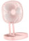 Air Circular Fan, Calm Wall Mounting Desktop Fan Effectively for Bedrooms (Pink)