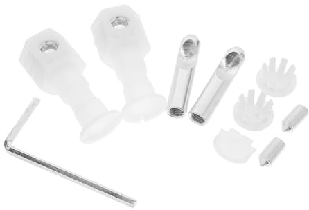 LIFKOME 10pcs Nylon Wall Hung Toilet Anchor Bolts Installation Kit with Secure Locking Mechanism for Bathroom Fixtures Compatible Toilet Seat Screws Replacement for Various Brands Easy