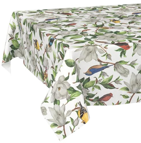 Wachstuchtischdecke Tischdecke abwaschbar Wachstischdecke pflegeleicht wasserabweisend Lotuseffekt Gartentischdecke Kalibri 180 x 100 cm Schnittkante