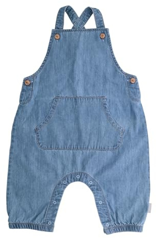 maximo Baby-Latzhose, Denim-Optik Öffnung Windelwechsel Denim-Optik