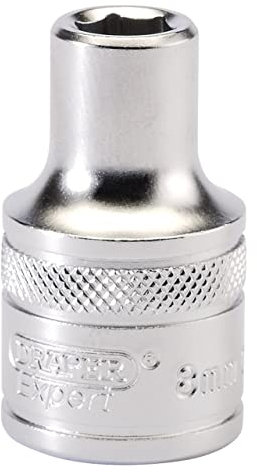 Draper 16595 1/2 Square Drive 6 Point Socket, 8mm Size , Blue