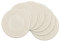 SHACOS 6er Set Platzsets Rund Abwaschbar Runde Tischsets Geflochten Hitzebeständig Platzdeckchen Abwaschbar Rund Creme, 38x38 cm