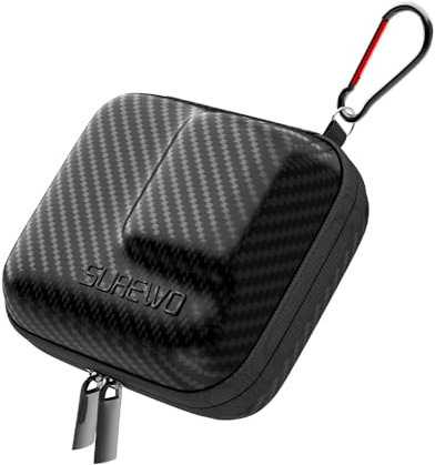SUREWO Tasche,Oberflächen wasserdicht Tragetasche kompatibel mit GoPro Hero 13/12/11/10/9/8/7/(2018)/6/5 Schwarz,DJI Osmo Action,AKASO/Campark/YI Action-Kamera und mehr (Mini)