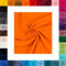 Sweat Stoff Eike von Swafing - Meterware - 0,25 cm angeraut - Öko Tex Standard 100 - Wintersweat Angeraut (Orange 424)