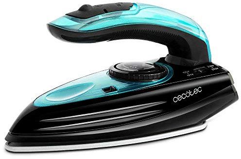 Cecotec Ferro da Stiro Viaggio GoForce 8000 Folding Titanium. Portatile, 1200 W, 15 g/min di Vapore Continuo e Getto 53 g/min, Sistema Doppio Voltaggio, Titanium