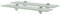 vidaXL 2X Etagères Murales Etagères Suspendues Etagères Flottantes Salon Chambre à Coucher Salle de Bain Maison Intérieur Verre 50x10 cm 8 mm