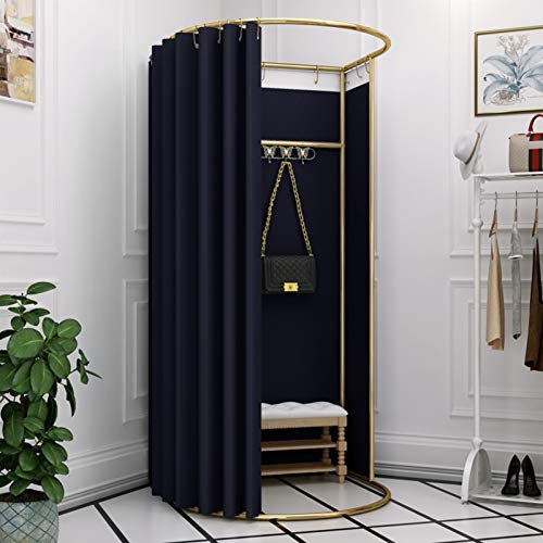YXYECEIPENO Stehende Arbeitskleidung Umkleidekabine Umkleidekabine Camp WC Umkleidekabine Ankleidezimmer Vorhang-Set und Metallrahmen faltbar einfache Umkleidekabine (15 Farben, Größe: 80 x 200 cm)