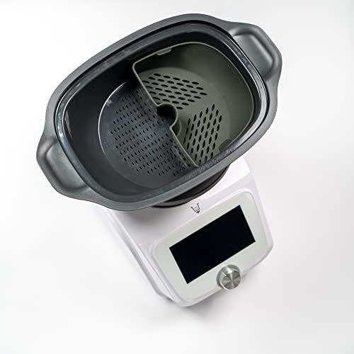 Mixcover Séparateur en silicone pour cuisinière à vapeur Monsieur Cuisine - Pour diviser la pièce de cuisson à moitié - Compatible avec Monsieur Cuisine Connect Edition Plus MCC MCEP Half