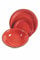 Servizio piatti rosso 12 pezzi in stoneware, 4 posti tavola, Dubai Light