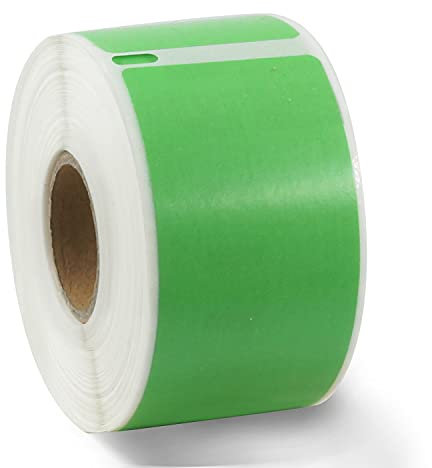 BETCKEY - 1 Rolle Grün Adressetiketten (Groß) Kompatibel mit DYMO 99012(S0722400), 36mm x 89mm, 260 Farbige Etiketten für LabelWriter 450, 4XL NICHT passend 550 oder 5XL