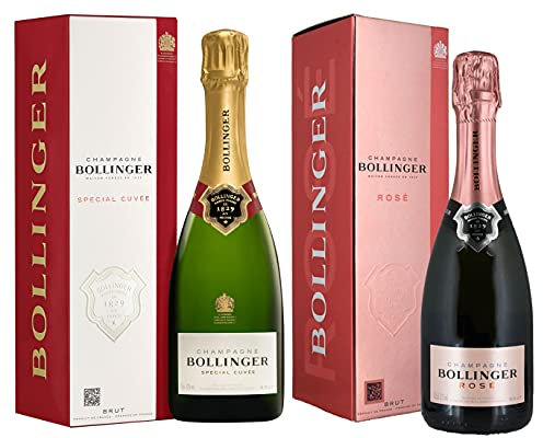 Bollinger Special Cuvée Brut & Rosé Champagne Duo - 2 x 37.5cl - Champagne Gift Set