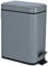 HOMION PEDAL BIN BATHROOM 5L SLIM RECTANGULAR REMOVABLE BUCKET WASTE DUST SLIMLINE EASY TO CLEAN 5 LITRE TOILET STAINLESS STEEL (Grey)