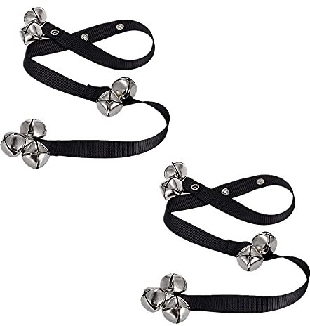 NA 2 Pcs Puppy Training Adjustable Dog Training Alarm Bells Adjustable Dog Door Bell Dog Toilet Training Bell for Small, Medium and Large Dogs