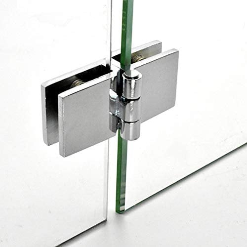 Faderr Stainless Steel Glass Door Hinge - Adaptive for Home Bathroom Shower Glass Door (180 Degrees-1Pc)