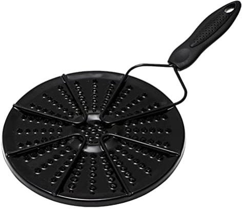 Lurrose Cast Iron Heat Diffuser Plate for Electric Gas Stove Glass Induction Cooktop Heat Diffuser Cooking Induction Adapter Hob Ring Plate, 38x19cm