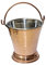 BRACOP Eiskübel 1 Stück Indisches Kupfer Tumbler Tisch Servierteller Geschirr Set Edelstahl Champagnerkübel Serviergeschirr Set Reines Kupfer Eisbehälter
