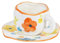 Koythin Keramik Kaffeetasse mit Untertasse Set, Niedliche kreative Tasse Einzigartiges unregelmäßiges Design für Büro und Zuhause, spülmaschinen- und mikrowellengeeignet, 283.5 g/300ml für Latte Tea