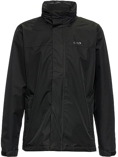 CMP - Herrenjacke mit Kapuze und Druckknöpfen, Schwarz, 58