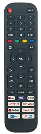 VINABTY Neu EN2H30H Ersatz Fernbedienung EN2H30H TV Fernbedienung Ersatz für HISENSE EN2H30H TV 75A7100F für HISENSE 32A4FG 43AE7210F Remote Controller