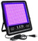 Eleganted 150W LED UV Schwarzlicht Violettes LED Strahler Flutlicht Partylicht Bühnendekoration Licht, IP66 Wasserdicht Schwarzlichtlampe für Halloween Aquarium Konzert Party Band Leistung