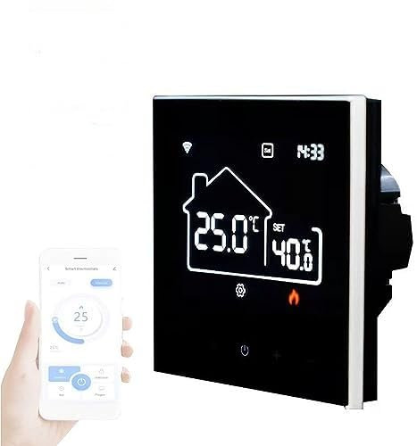 Irfora WIFI Indoor Central Climatizador Termostato Calefacción por suelo radiante Regulador de temperatura todo en uno Pantalla Digital Termostato Inteligente Control de Aplicación para Teléfono Móvil