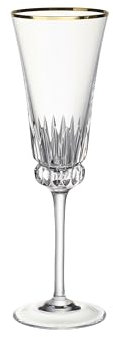 Villeroy & Boch - Grand Royal Gold Sektkelch Set mit Goldrand, Sektgläser à 120 ml, Kristallglas, Klar