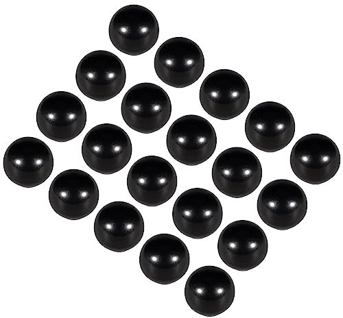 CoCud Duroplast Kugel Knöpfe M5 Innengewinde Gewinde 16mm Durchmesser Plastik Metrisch Hand Schraube Griff Schwarz - (Anwendung: für Drehmaschinen Maschinen Hebel Griff) 20Stk