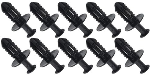 SWSSJUAN Autoschrauben 10/20/50PCS Auto Fender Bumper Fastener Radlauf Futter Kotflügel Trim Clips Feste Klemme Grille Niet Für Benz CLK W208 W209 CLS W218 W219 (Color : 10PCS)