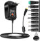 Jadeshay Chargeur Universel, 30W Adaptateur Secteur Universel AC-DC Adapter 12V 9V 7.5V 6V 5V 4.5V 3V Transformateur d'alimentation avec 8 Connecteurs DC pour électroniques