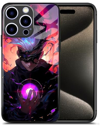 Anime Phone Case - Shockproof, Waterproof | Manga Art Design (for iPhone 14 Pro,JJK Gojo)