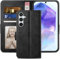 YATWIN Handyhülle für Samsung Galaxy A55 5G Hülle, Klapphülle für Samsung A55 Premium Leder Brieftasche Schutzhülle [Kartenfach] [Magnet] [Stand] Handytasche Case für Samsung A55, Schwarz