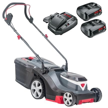 AL-KO 18V Easy 3.22 Li R Cordless Push Rear Roller Lawnmower 32cm (2x Battery Kit)