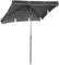 AND HOME Ombrellone Da Giardino Rettangolare, 2x1.3cm, Parasole, Regolabile, Antivento, Palo Inclinabile, Anti-UV, Ideale Per Spiaggia E Giardino, Nero
