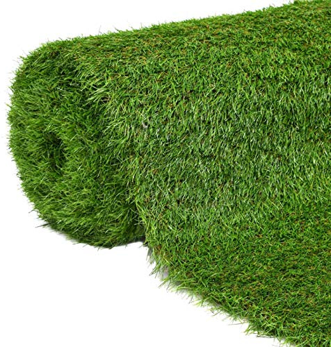 Tidyard Gazon Artificiel 1x10 m/40 mm Vert, Gazon Synthétique Extérieur, Tapis Gazon Pelouse Artificielle, Faux Gazon pour Terrasse, Balcon, Jardin