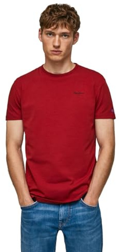 Pepe Jeans Herren Original Basic 3n T-Shirt, Rot (Rugbyrot), XL