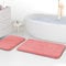 wyewye Mikrofaser-Badteppiche, 2 cm, super dick, super saugfähig, 50 x 80 cm und 40 x 60 cm, Rosa
