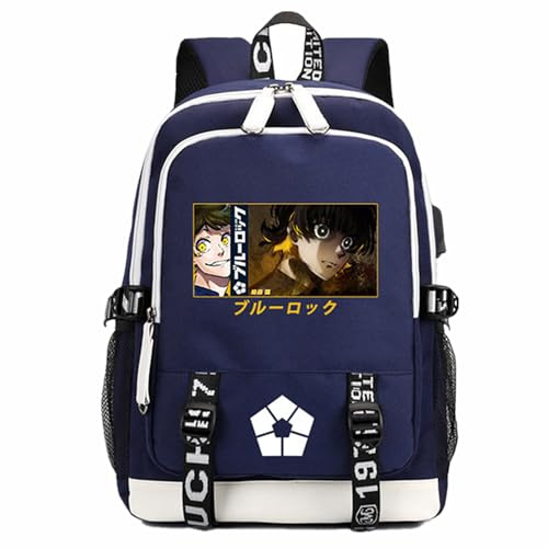 Charous Anime Manga BLUE LOCK Oxford Cloth Cartoon Backpack School College Bag Used for Bachira Meguru Fan Cosplay Gift