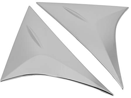 2 Stück Chrom-Heckscheiben-Seitenspoiler-Splitter mit Abdeckleiste, Hochwertigem ABS-Material, Glänzende Oberfläche, Verhindert Kratzer und Staub,