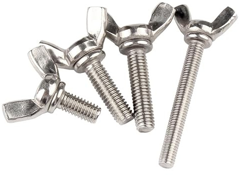 RKODRSMG 2/3/4/5/6/8/10 Stück M3 M4 M5 M6 M8 M10 Edelstahl Flügelschraube Flügelschraube Klauenschraube(M3x8 (10pcs))