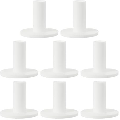 PATIKIL Te De Golf De Goma, Paquete De 8 2.4 Pulgadas Soportes De Práctica De Golf tee De Campo De Práctica Soporte De Pelota De Golf Estable, Blanco