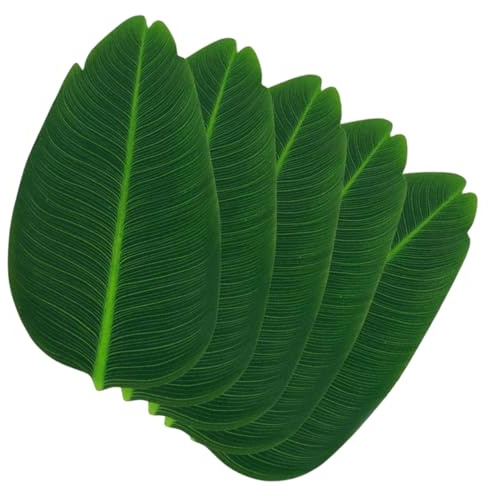 COLLBATH 5 Tovagliette A Forma Di Foglia Tovagliette A Tema Avventura Design Semplice E Fresco Sottopiatto Antiscivolo