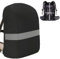PINEPAN Wasserdichter Regenschutz für Schulranzen Rucksack mit Reflektoren Schwarz 20L