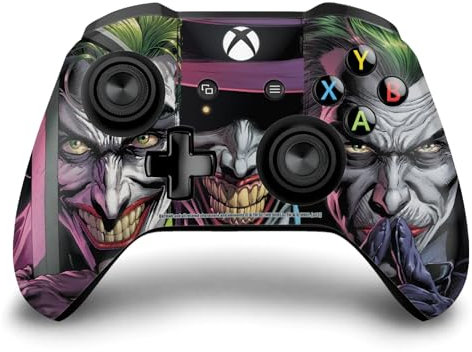 Head Case Designs Offizielle Batman DC Comics Three Jokers Schurken Galerie Vinyl Haut Gaming Aufkleber Abziehbild Abdeckung kompatibel mit Xbox One S/X Controller